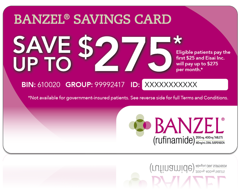 Banzel savings card