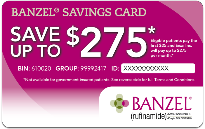 Banzel savings card